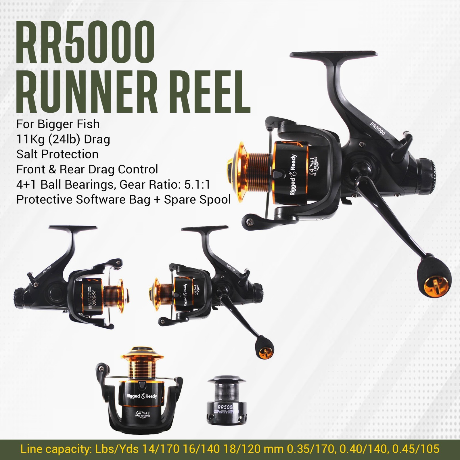 X MAX C-P (CARP-Predator) Fishing Rod, Reel + Case Combination, Multi-Function