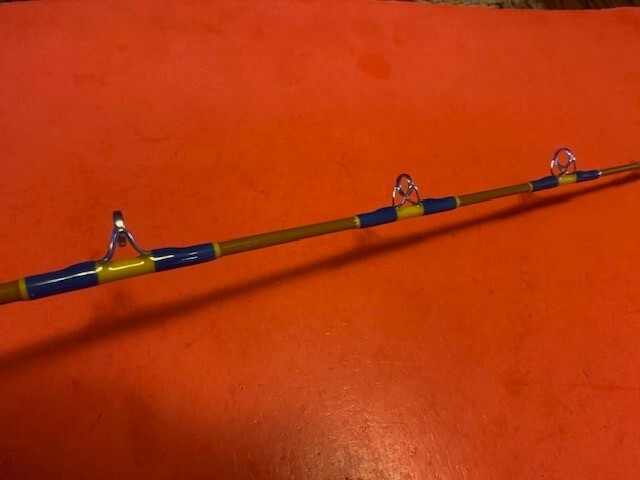 CUSTOM BUILT FENWICK LBE 789 6 FOOT 6 INCH 20 TO 50# CONVENTIONAL FISHING ROD