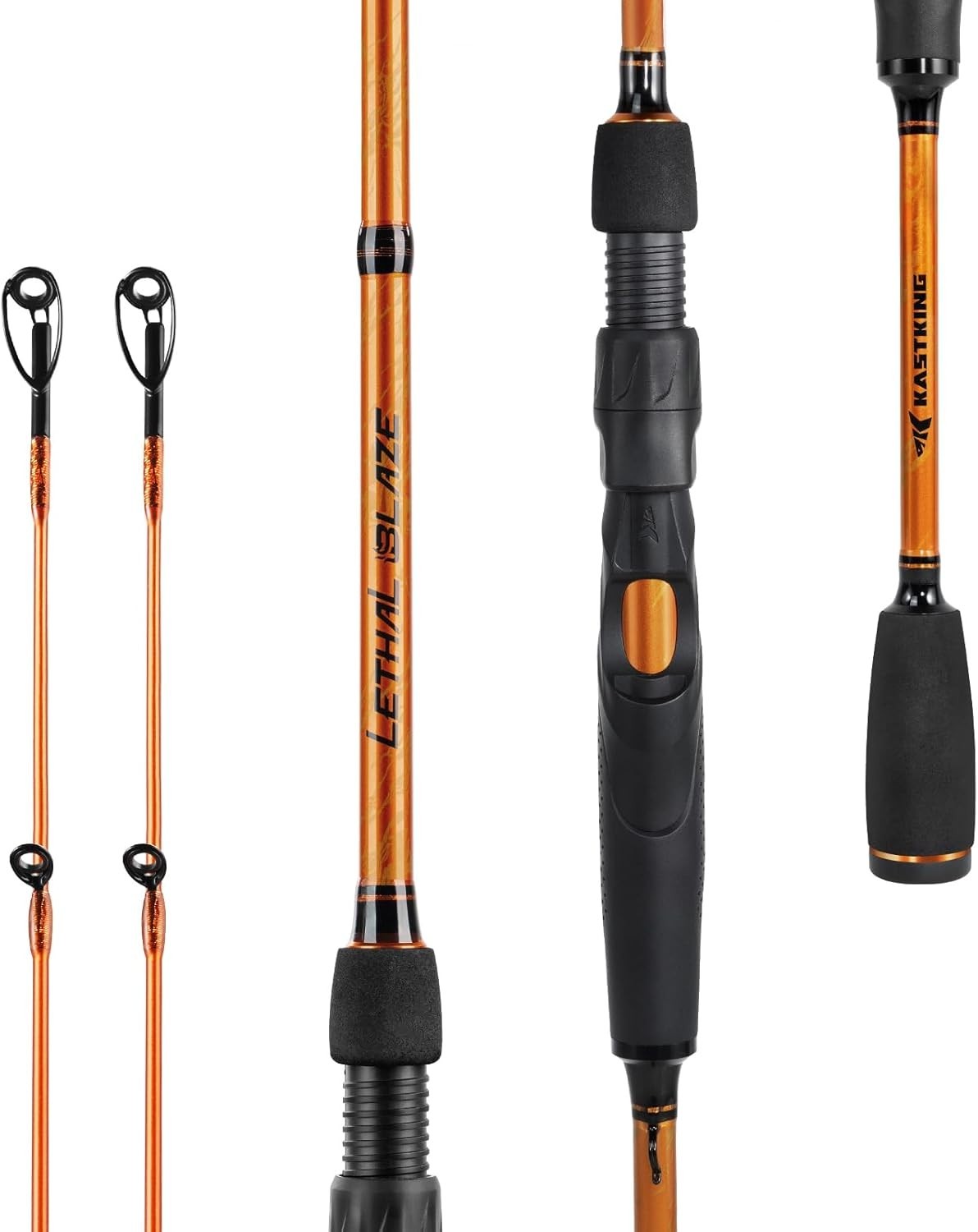 Lethal Blaze Twin-Tip Fishing Rods, IM6 Graphite Blanks Casting & Spinning Ro…