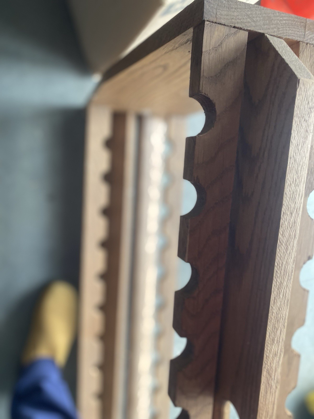 Wooden with handle 22 rod Holder