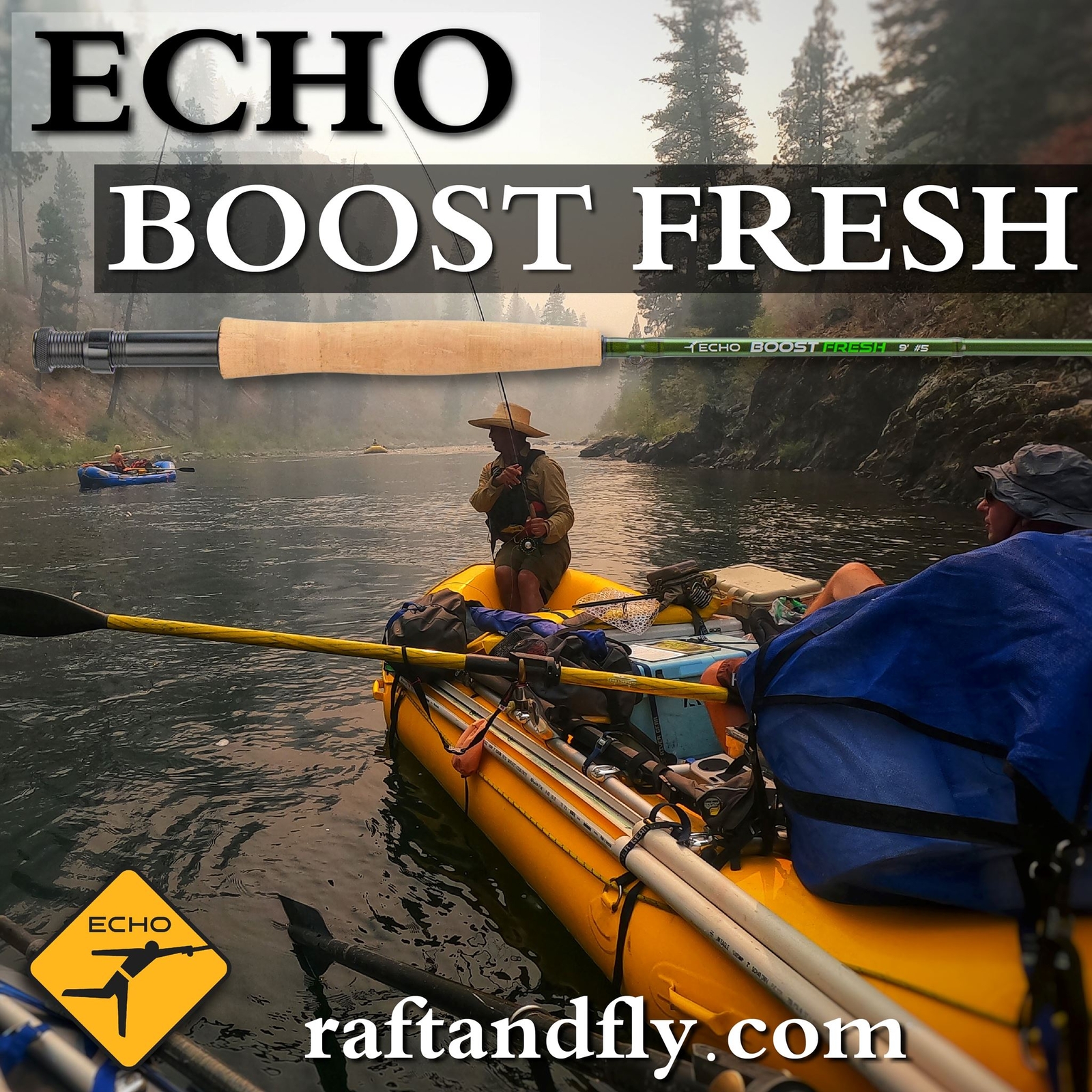 Echo Boost Fresh 6wt 9’0″ Fly Rod – Lifetime Warranty – Free Shipping