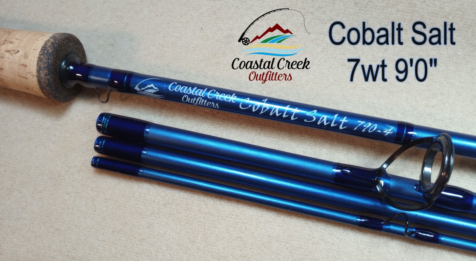 Coastal Creek Outfitters Cobalt Salt 7wt Custom Fly Rod built just for you