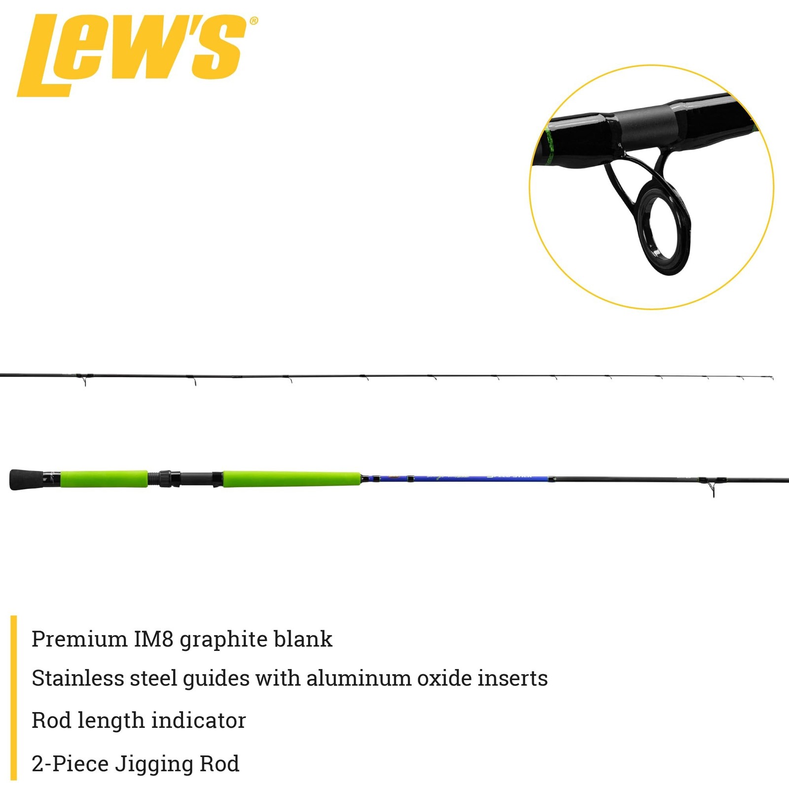 Lew’s Wally Marshall Speed Shooter 9’0″ Medium Light 2-Piece Speed Stick