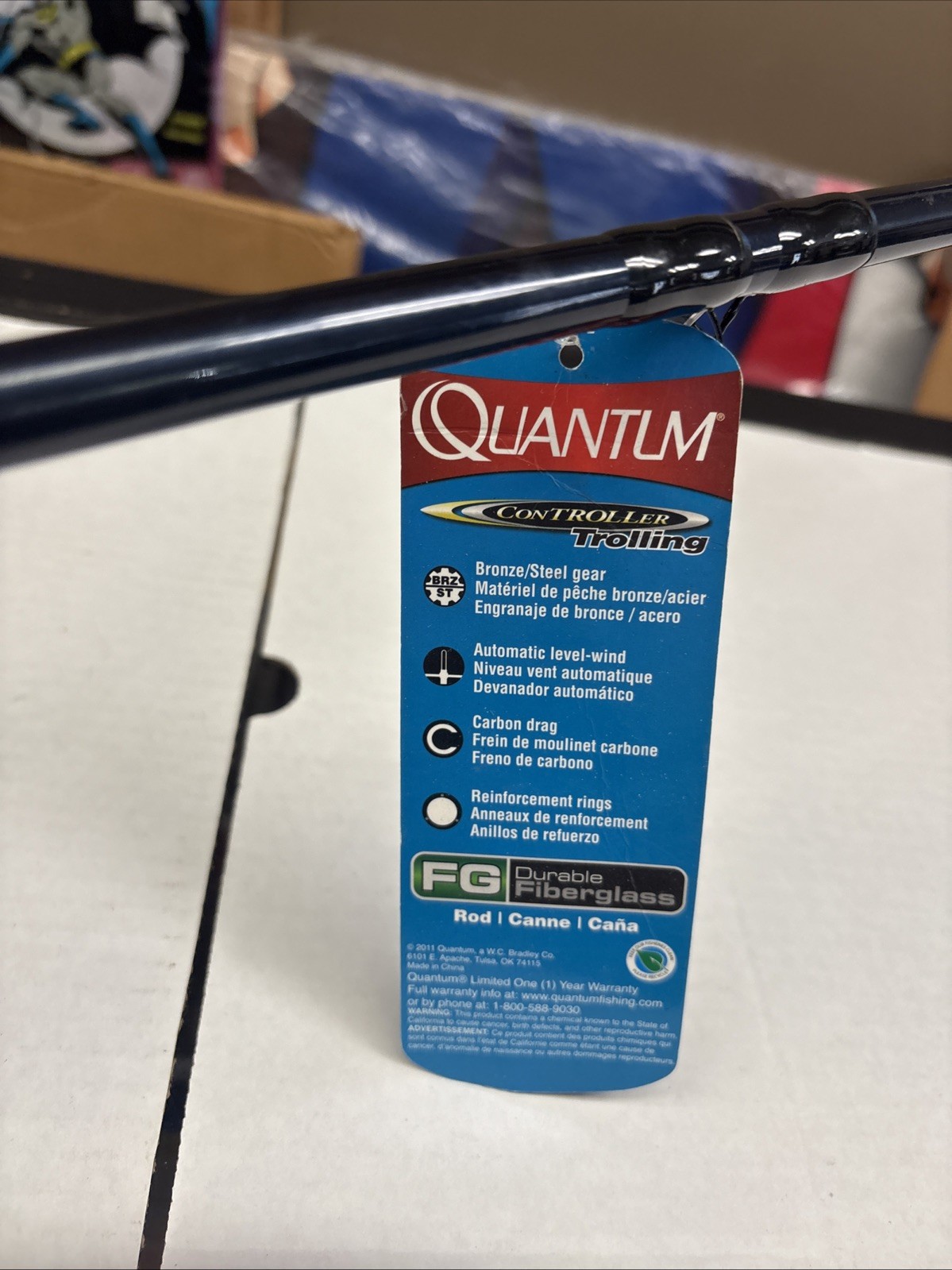 Quantum Controller Trolling Series 9’ CNPB901M Fishing Rod 1 Piece Collapsible