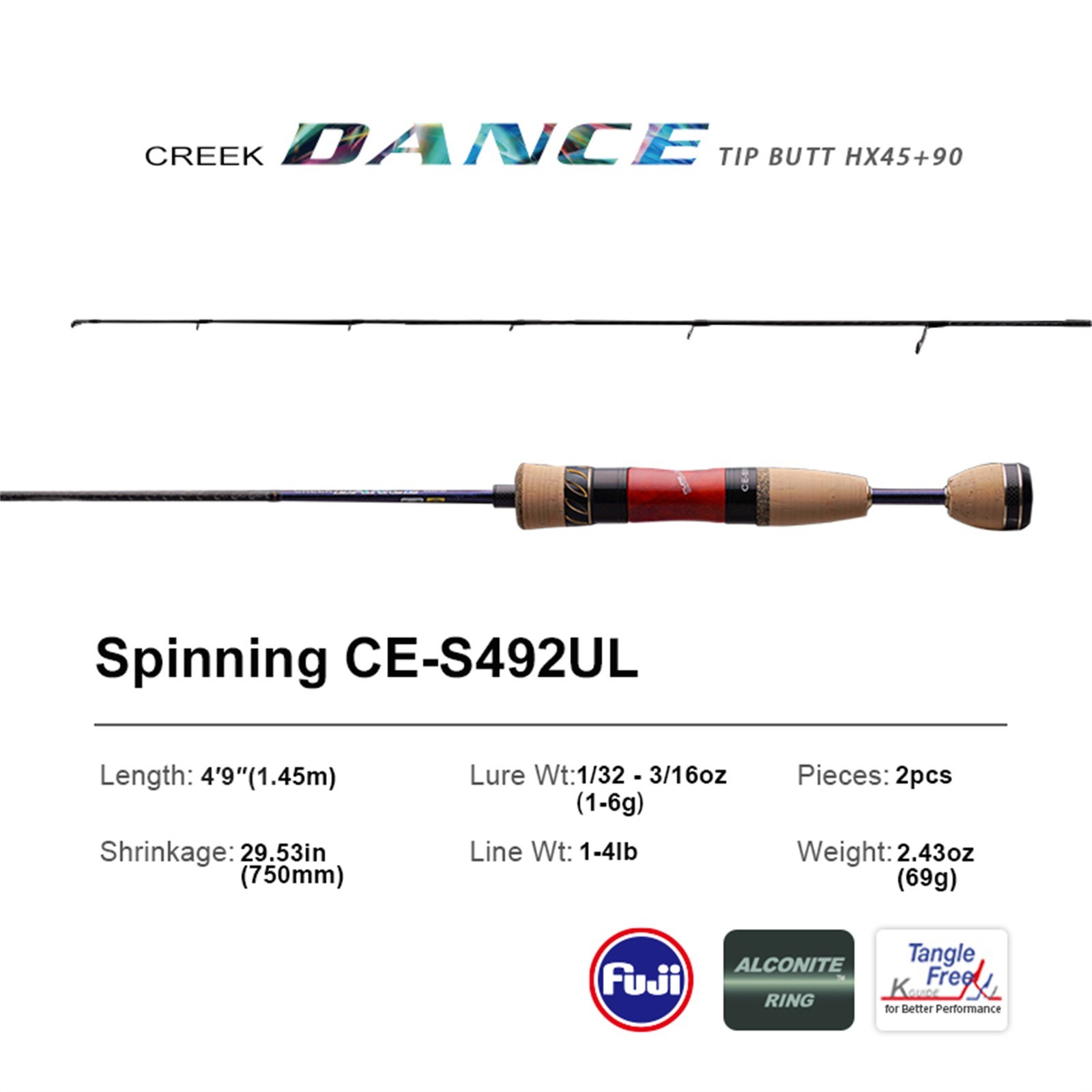 PURELURE CREEK DANCE Stream BFS Rod 2/3/4pcs Travel Trout Lightweight
