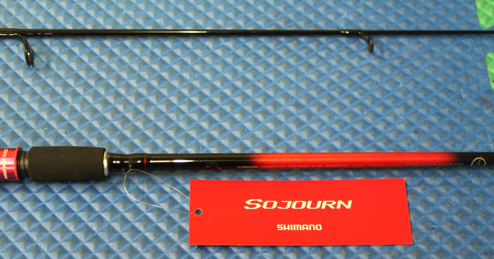 Shimano Sojourn Spinning Rod 6′ 6″ 2 Piece Medium SJS66M2BK