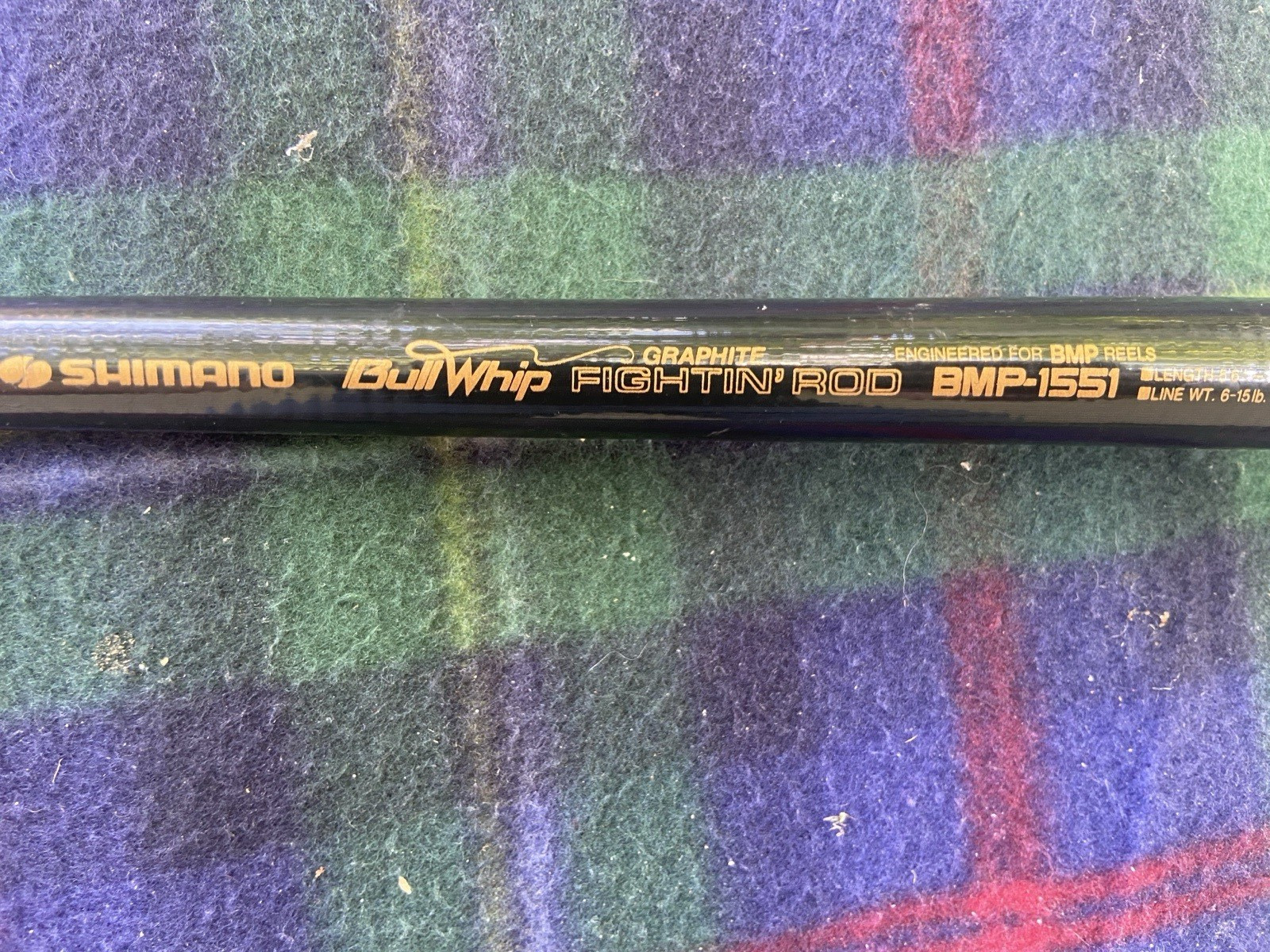 SUPER CLEAN SHIMANO BULLWHIP GRAPHITE FIGHTIN CASTING ROD 5’6″ BMP-1551 1 PIECE