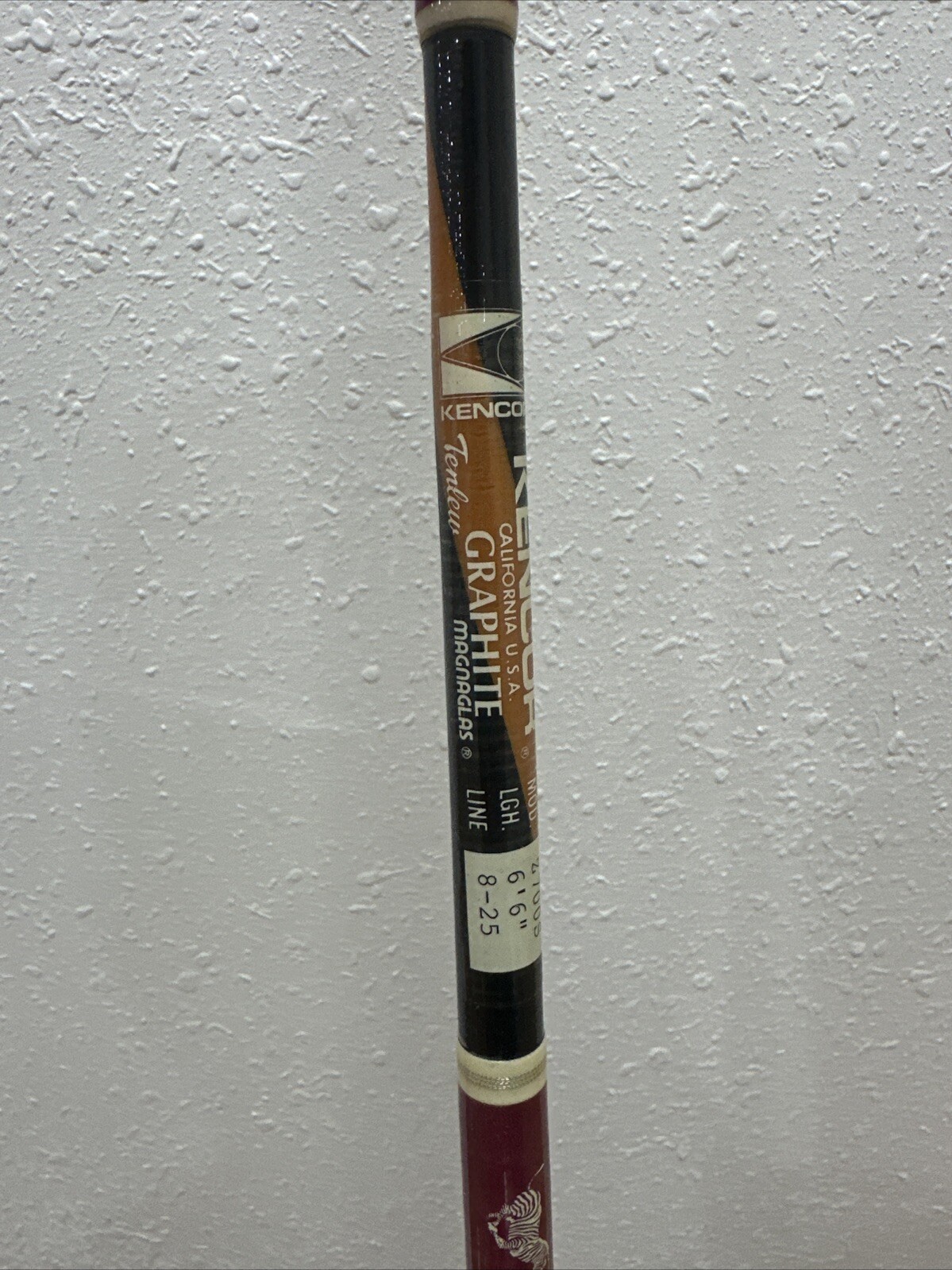 Kencor Zebra Tenlew Magnaglas 6’6″ Model Z700S Fishing Rod 8-25 lb.