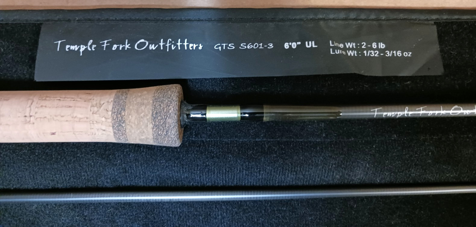 TFO 6′ 3 piece Ultralight Spinning Pack Rod GTS S601-3
