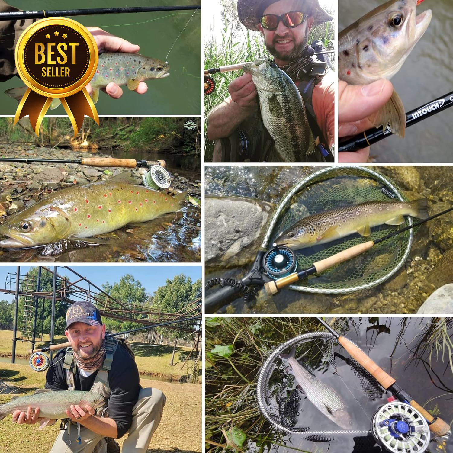 Competition Intouch Nymph Fly Rod for Euro Nymphing Fly Fishing High Performance