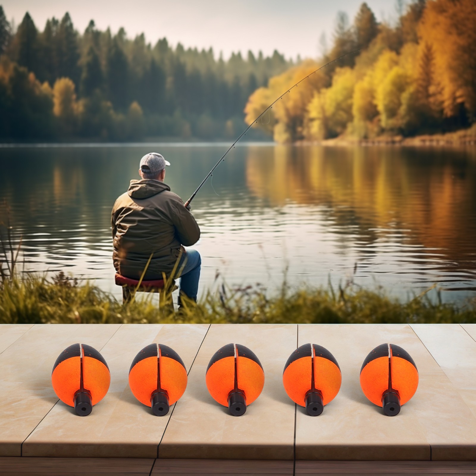 10Pcs Adjustable Fishing Floats for All Fish Species with High Buoyancy Design