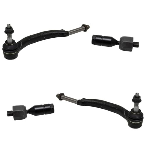 Front Inner and Outer Tie Rod Set 4 Piece Compatible with 2008-2014 PSA69774