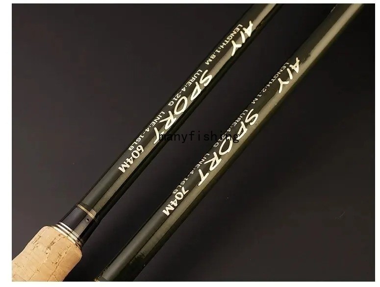 Travel Fishing Rods 1.83M 2.1M 2.4M Carbon Fiber Spinning Casting Pole 4-16LB
