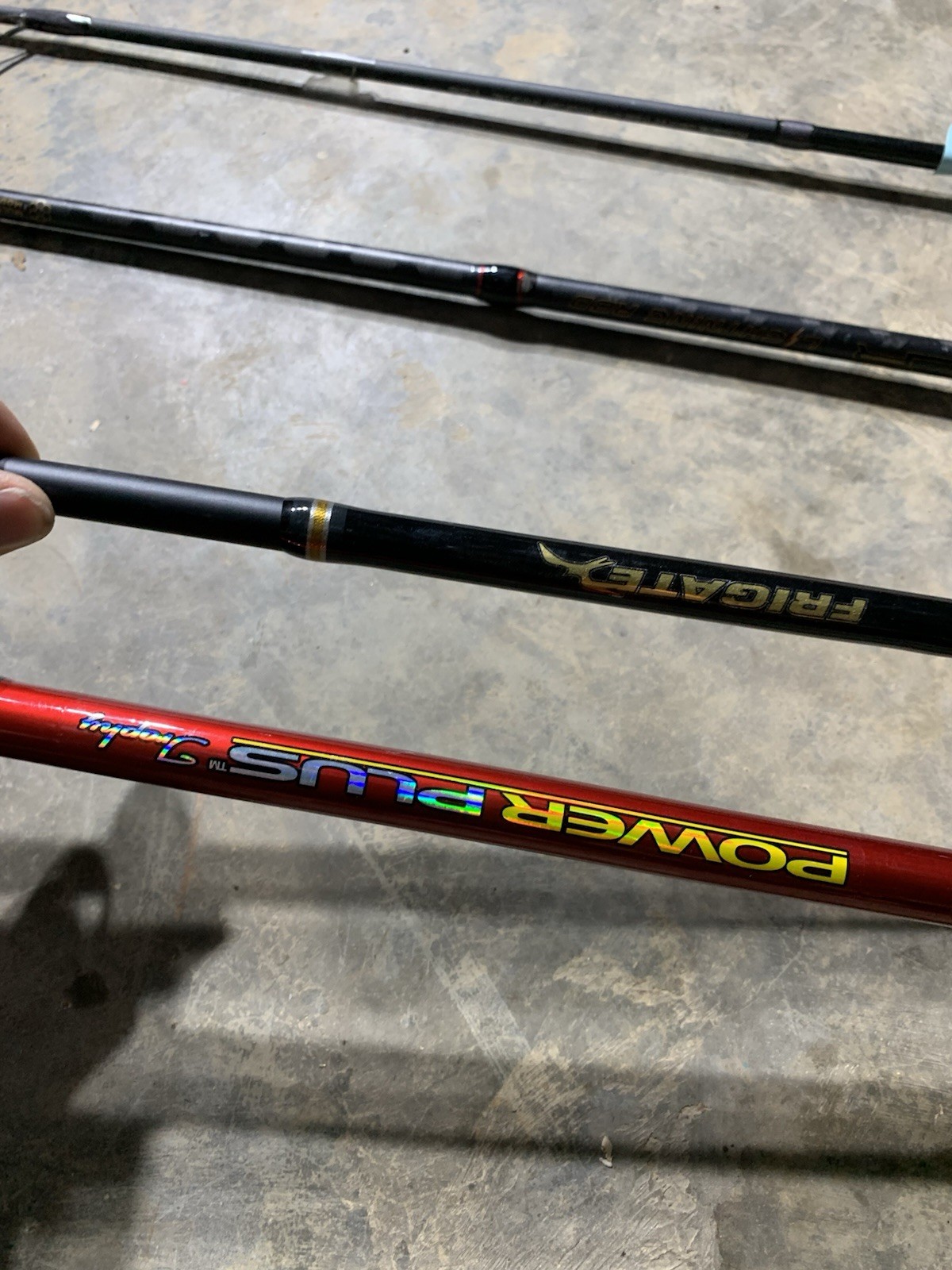 LOT OF 10 Assorted Brands FISHING RODS (BROKEN)