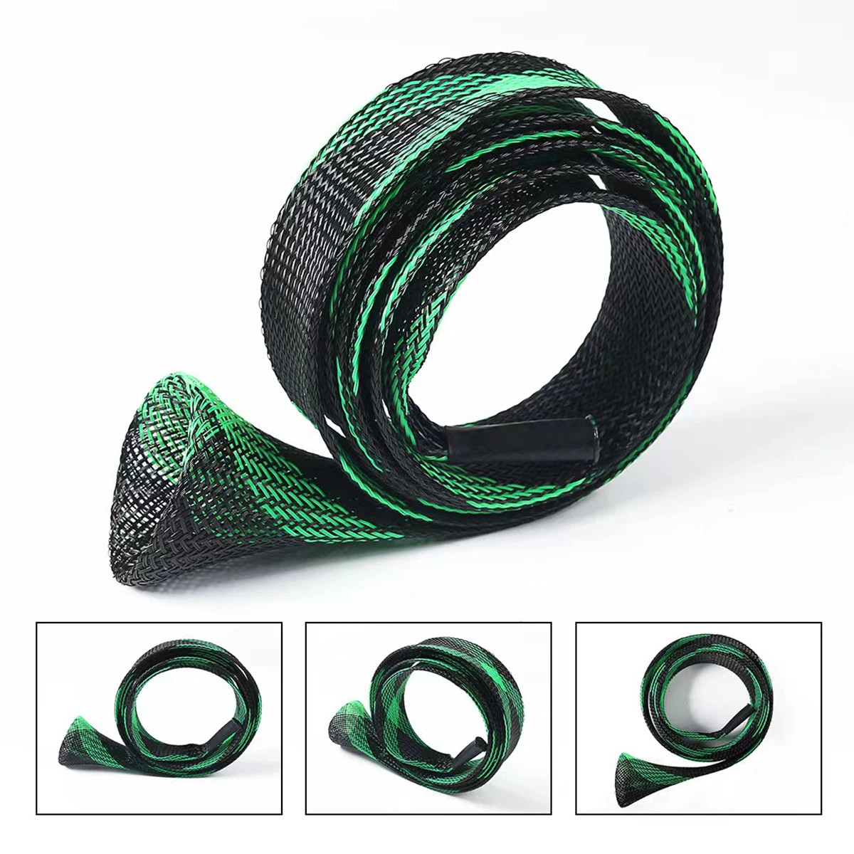 Fishing Rod Sock Braided Net Protector Cover Spinning Casting Ice Rods