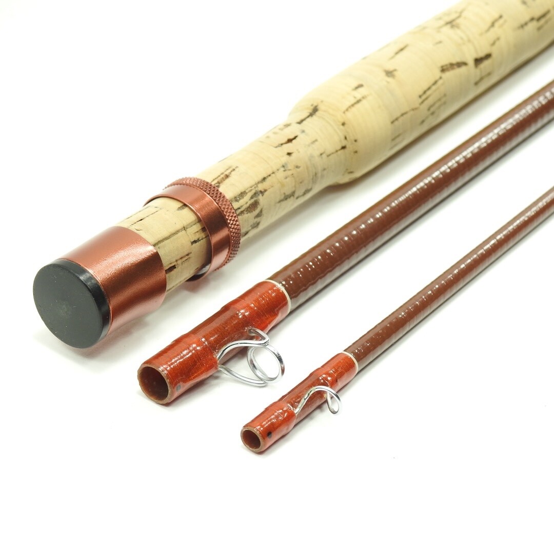 Scott Powr-Ply Fiberglass Fly Rod. 8’ 6wt. F-81. 3-Piece. W/ Tube and Sock.