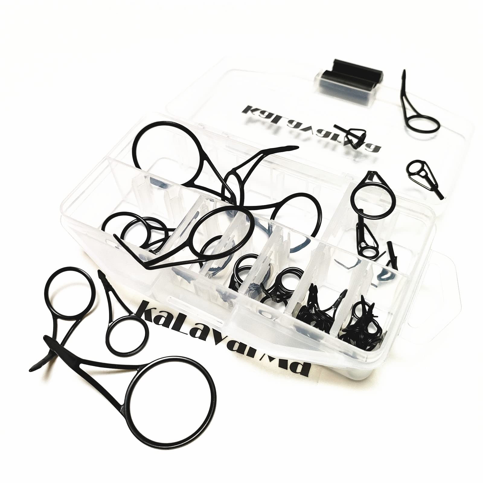 Fishing Rod Repair Kit 40 Pcs for Spinning and Casting Rod Guides,Set Mixed S
