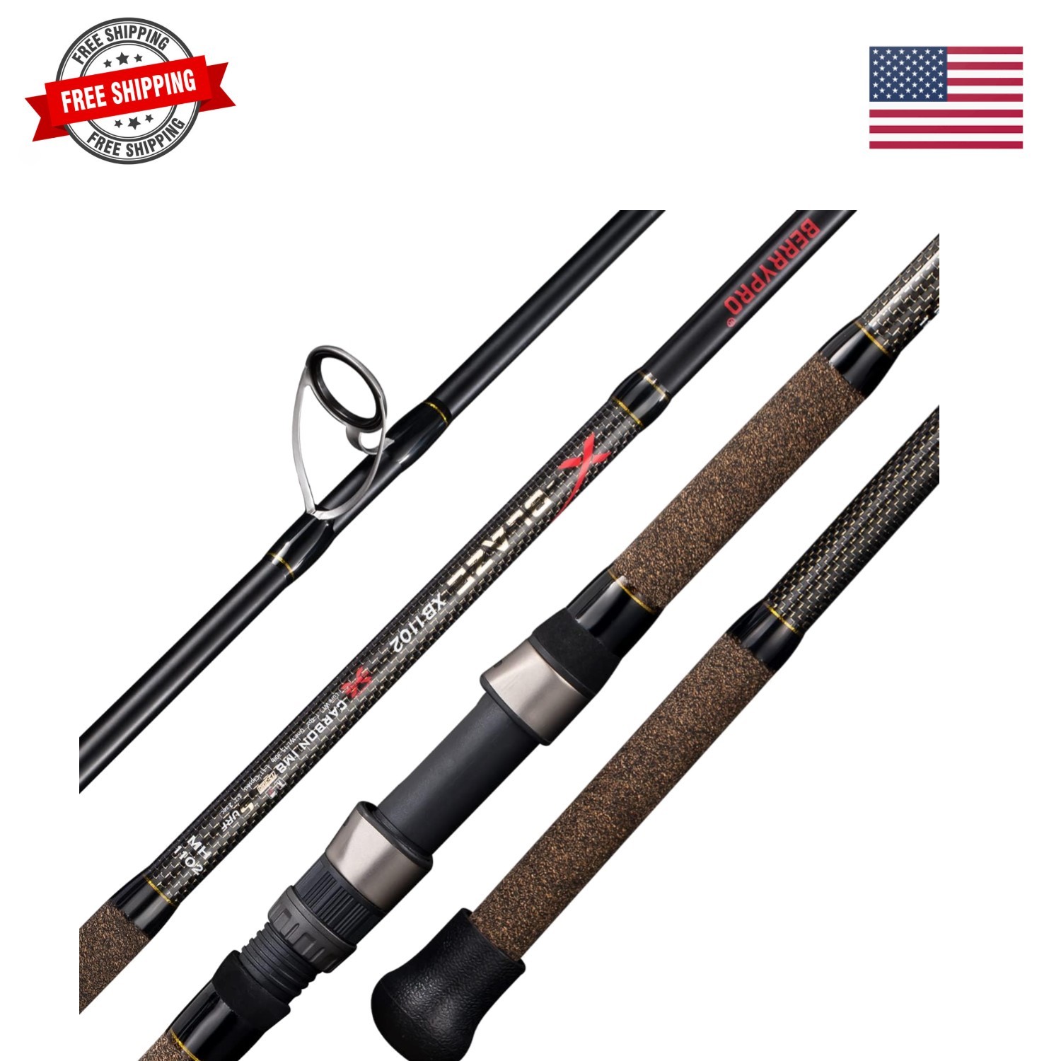 Surf Rod Pure Carbon Surf Spinning Rod Graphite Surf Fishing Rod 9’/10’/11’/12′