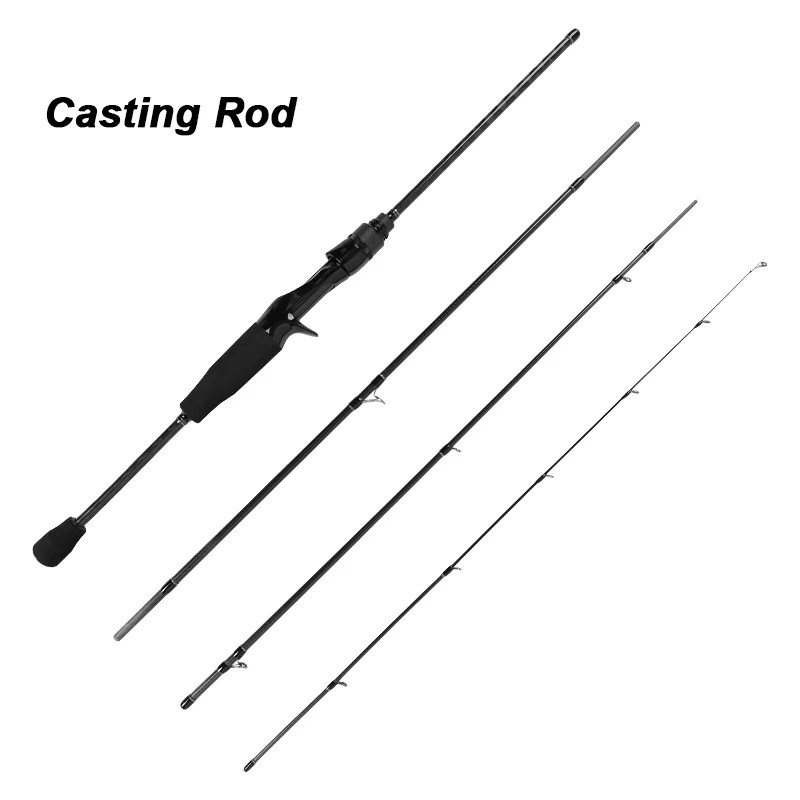 MIFINE MICROBITE 4-Piece Travel Fishing Rod 40+46T Carbon Fast Action 1.8-2.2M