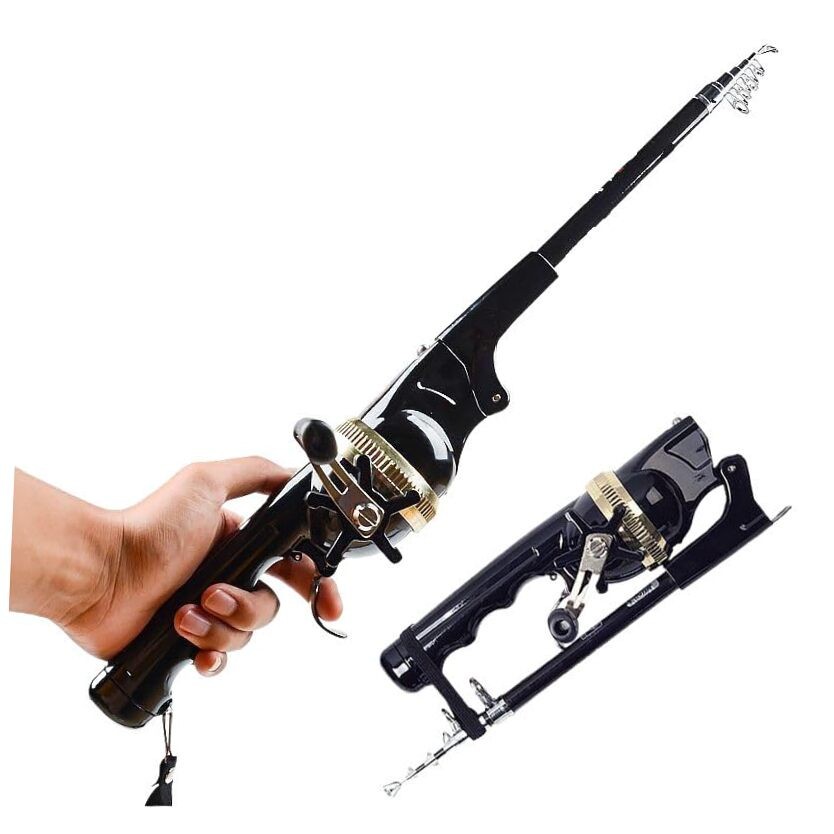 Mini Fishing Rod and Pocket Fishing Rod & Reel Combo – Collapsible Telescopic