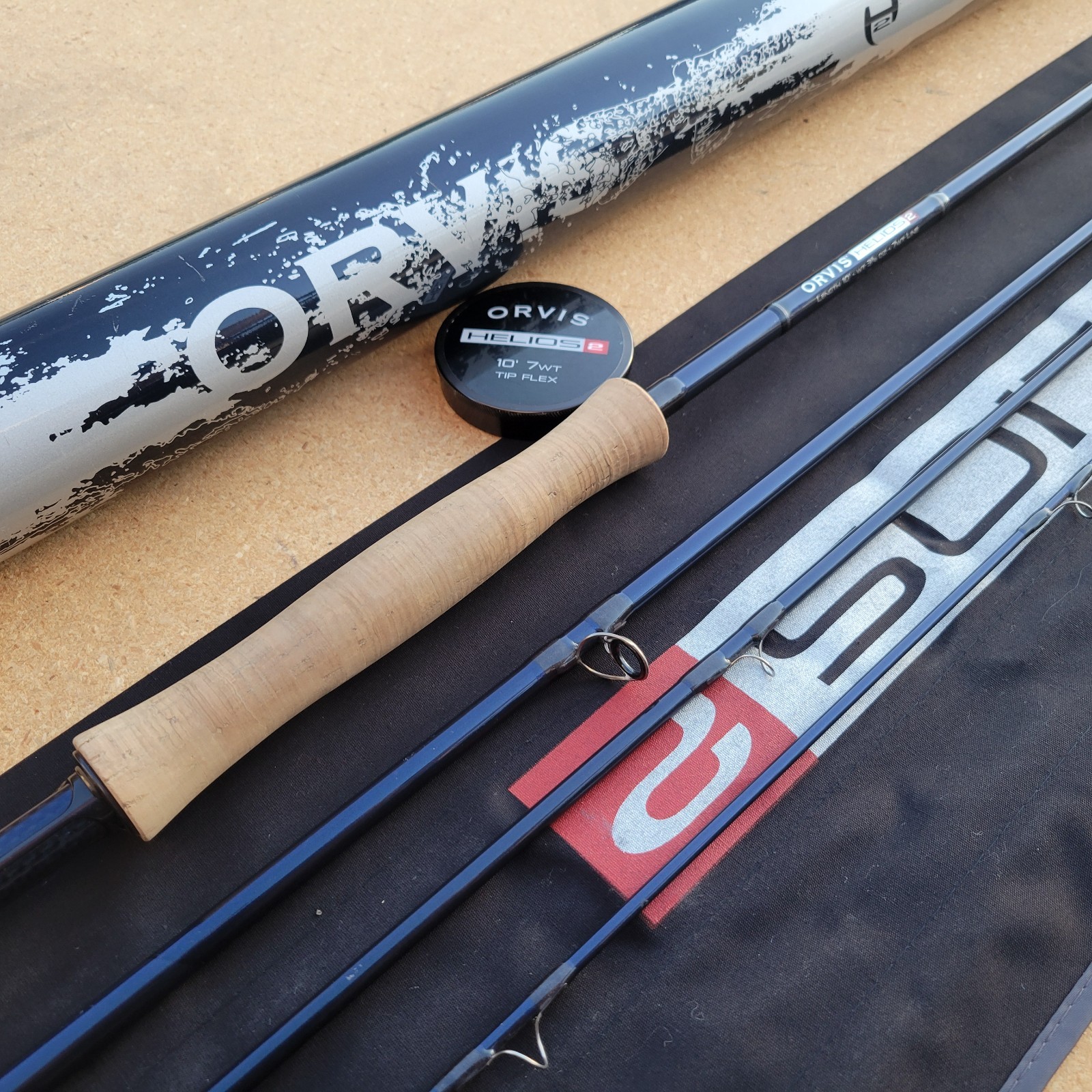 Orvis Helios 2 (H2) 10′ 7wt Tip Flex Steelhead and Salmon Fly Fishing Rod w Tube