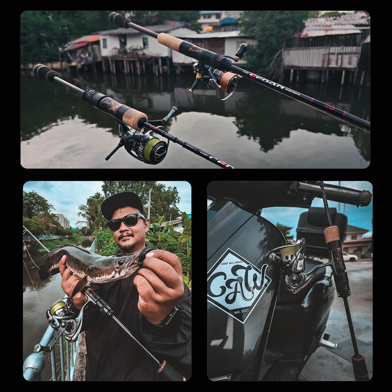 PURELURE New FLIGHT CEDAN BFS Rod Stream Bait Finesse Lightweight Travel