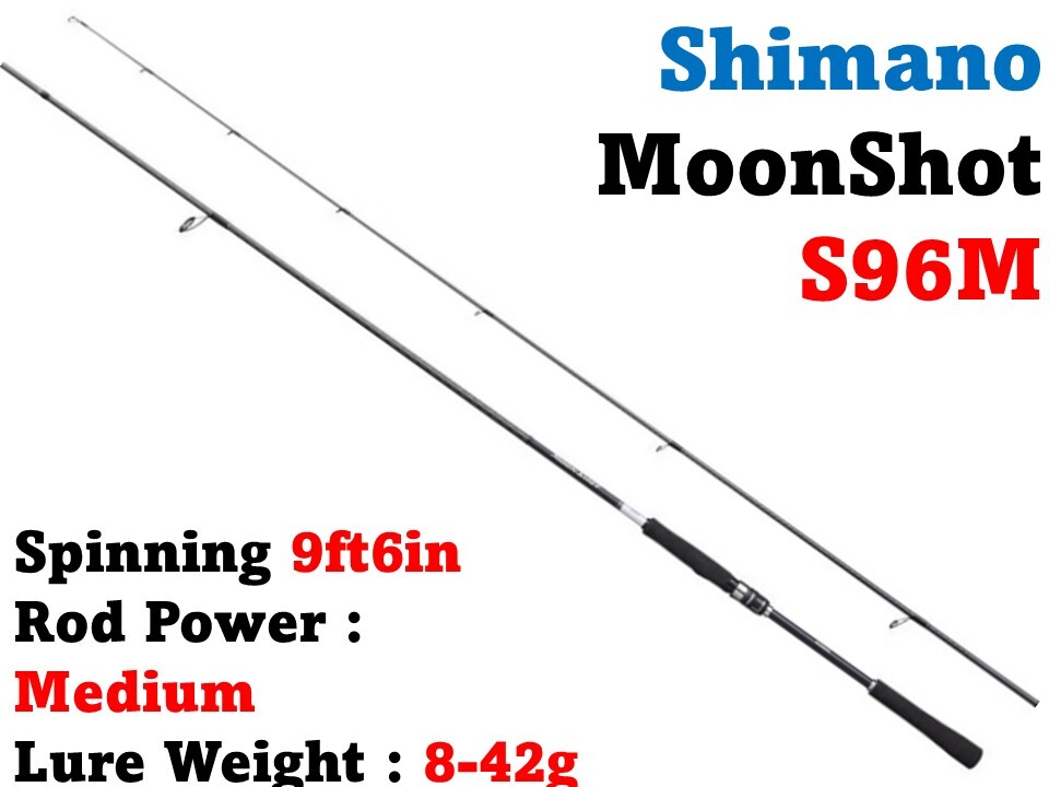 SHIMANO 21 MoonShot S96M 9ft6in Medium 2 pieces Shore Casting Rod from Japan