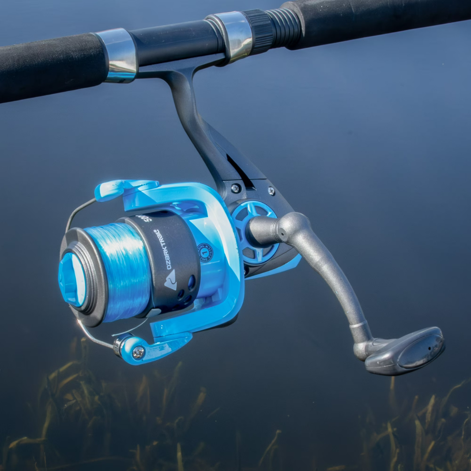 Ozark Trail 7′ Surf Fishing Rod and Reel Combo with Stainless Steel Guides and P
