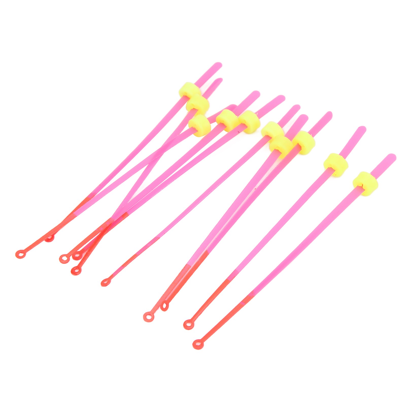 10-Pack Ice Fishing Rod Tip ABS Mini Top Section Pole Extension 12cm