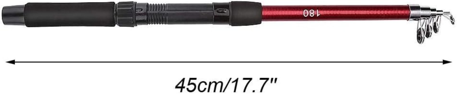 High Strength Telescopic Fishing Rod with Ceramic Guide Rings for Smooth Casting
