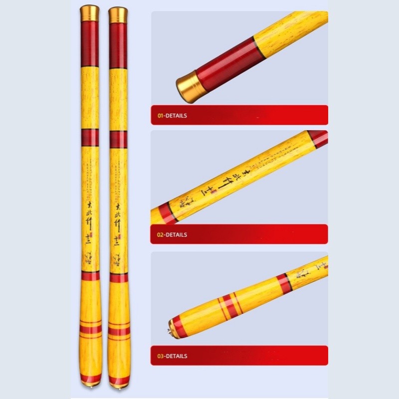 Carbon Fiber Fishing Rod Telescopic Ultra-light Hard Pole Stream Rods 1.8m-5.4m