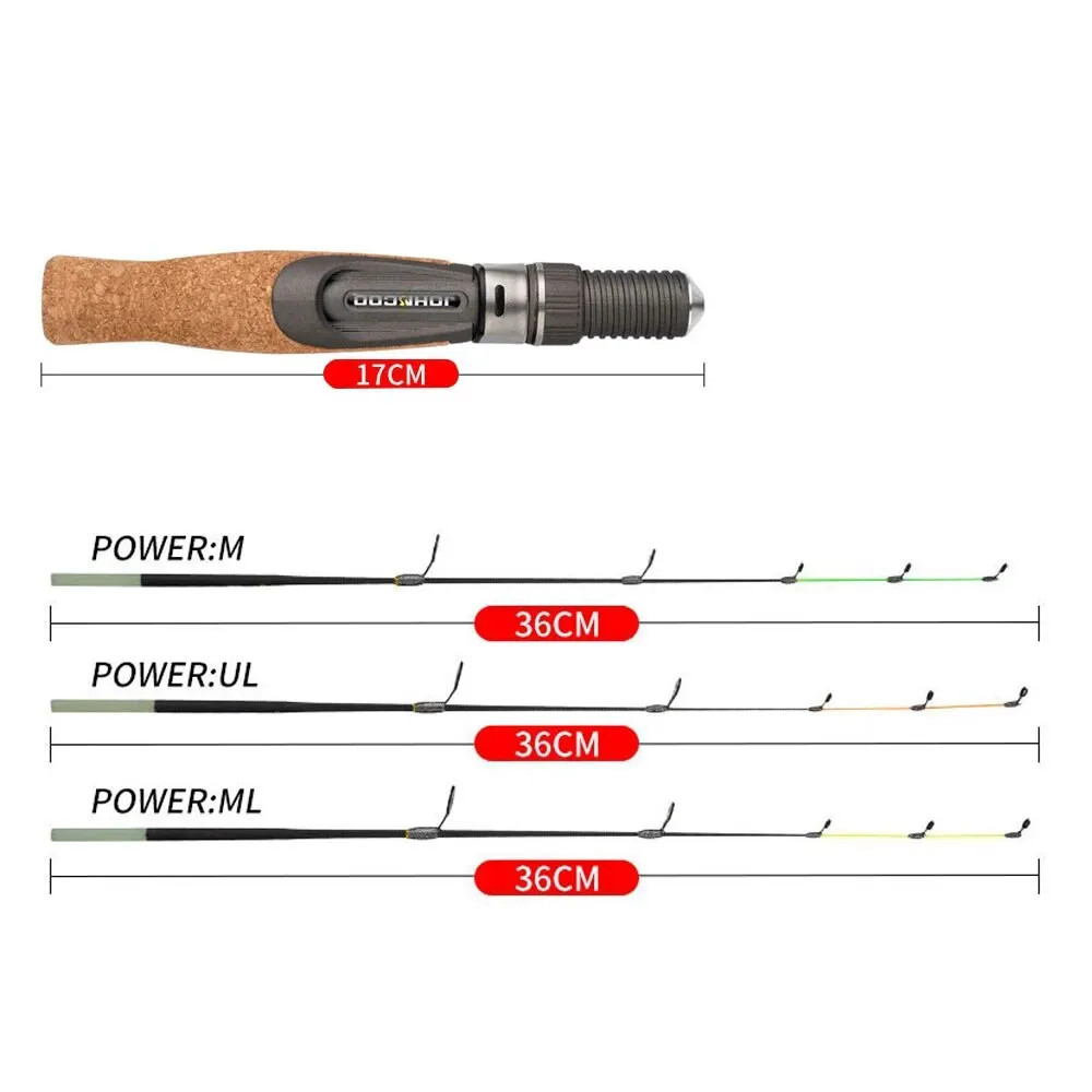 Fishing Rod 50cm Fishing With Flat Tip Quality Glass Fiber Tip With Cork Handle