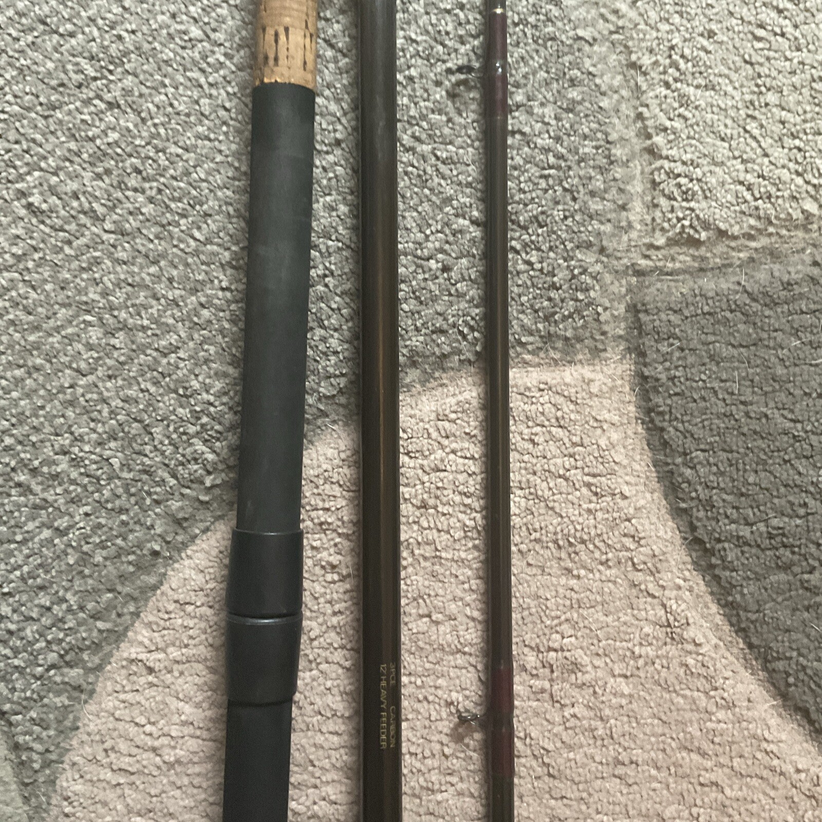 Leon grant Carbon 3pc 12ft heavy feeder custom fishing rod