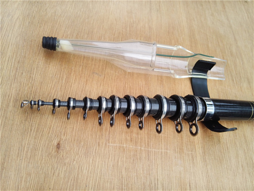 Portable Carbon Fiber Superhard Telescopic Rock Fishing Rod Pole Tackle3.6m-7.2m