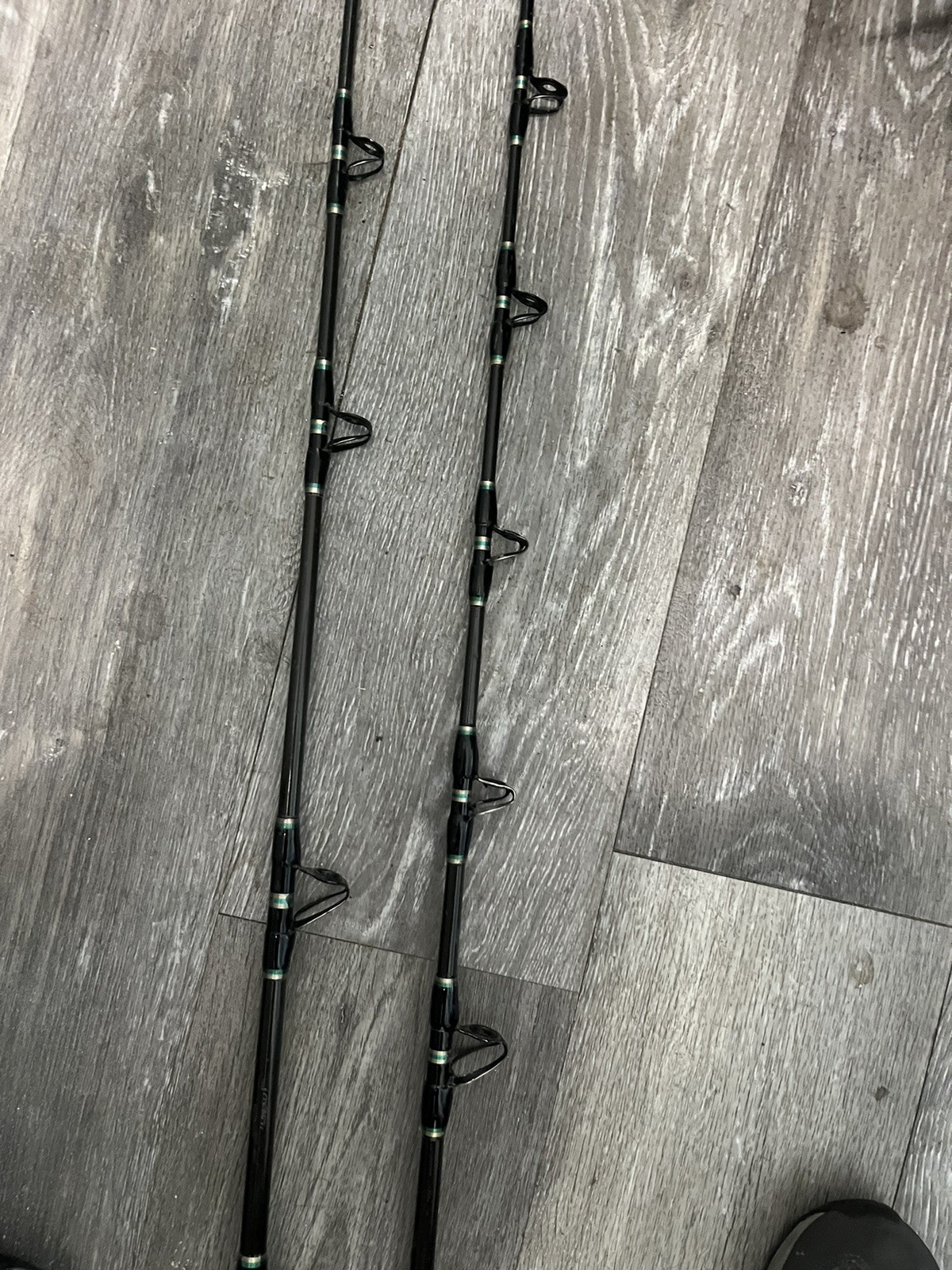 G73 Lot Of 2 Cabelas Salt Striker Rods CSS SU4010 Graphite 5’6” & 6’ Ea 1 Piece