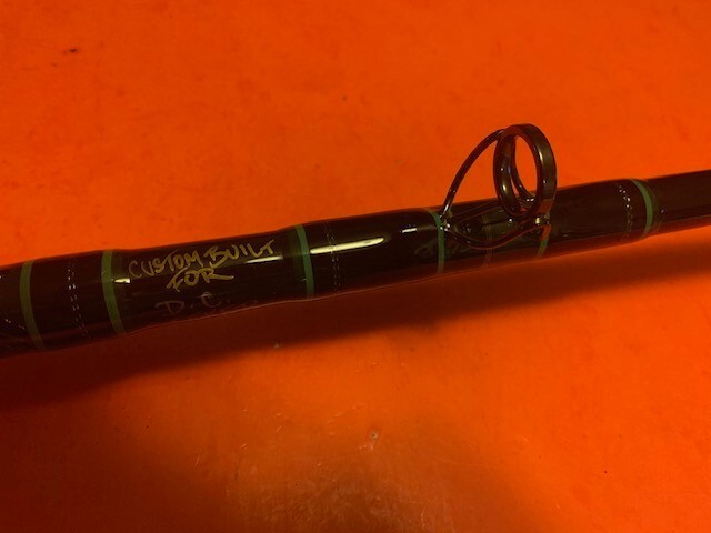 CUSTOM BUILT SEEKER CJB 7 FOOT 20 TO 50 POUND RATED CONVENTIONAL FISHING ROD