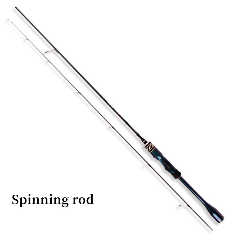 Casting Spinning Ultralight Fishing Rod 1.5M/1.68/1.8m 30T Carbon 2 Section Pole