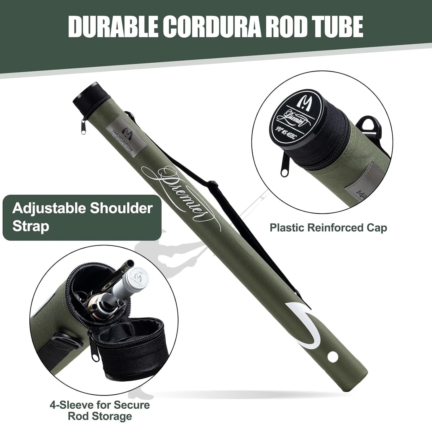 Maxcatch Premier X Fly Fishing Rod, IM8 Graphite, MOD Fast Action, 3-12WT