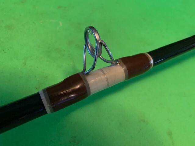 CUSTOM BUILT 7 FOOT 2 INCH 25 TO 60 POUND CLASS CONVENTIONAL FISHING ROD PERFECT