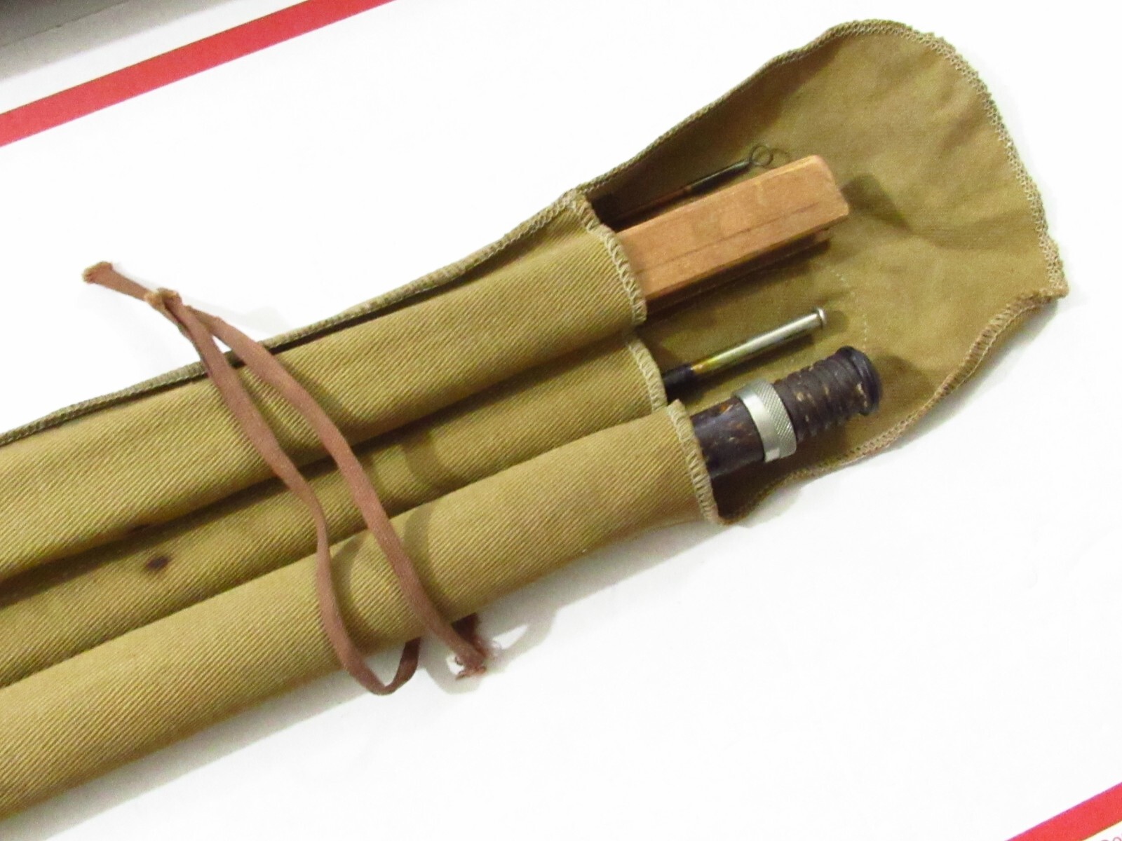 1930S USA HEDDON PETE’S FAVORITE 8′ 1/2 FT BAMBOO FLY ROD ALL ORIGINAL