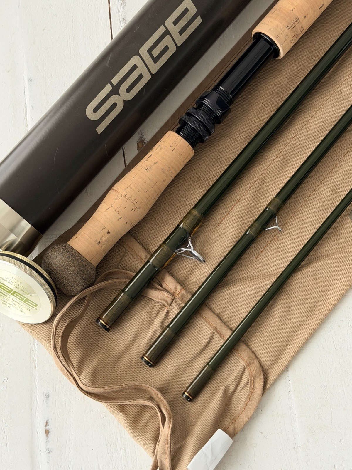**BEAUTIFUL** 🔥 SAGE Z-Axis SPEY 9wt 14’3”in~4pc FlyRod!! ~LEGENDARY~ 🔥