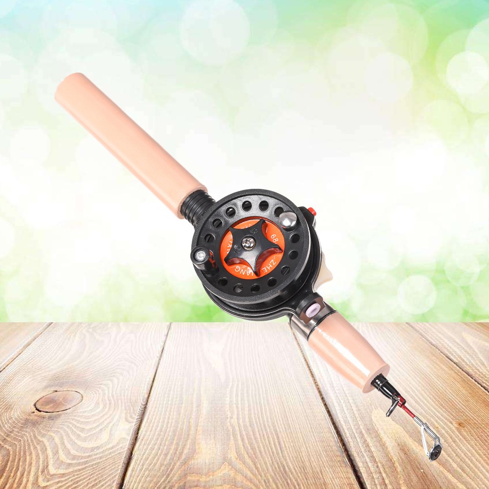 60cm Portable Telescopic Winter Fishing Rod Fish Hand Fishing Tackle Pole Set
