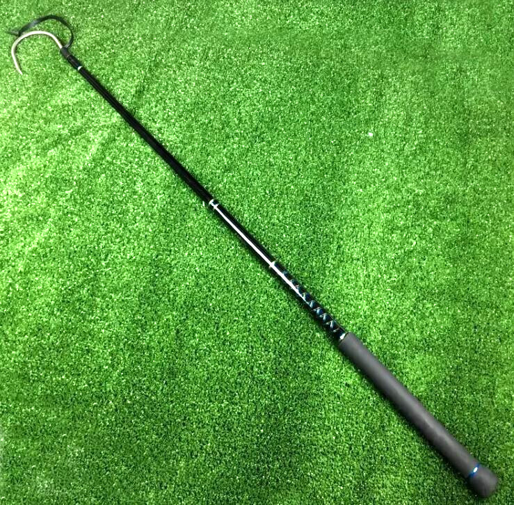 48 inch Gaff Fiberglass Tuna Mahi Wahoo Fishing, Foam Handle, Stainless Hook 4′