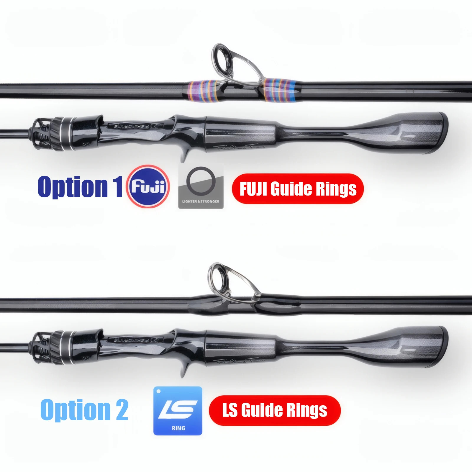 30T Carbon Fiber Lure Fishing Rod 2-Piece UL/L Fast Action Trout Carp Pole