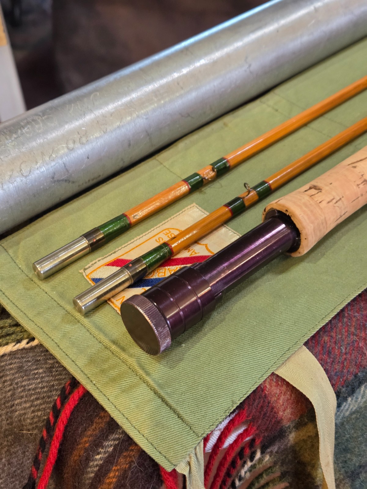 Pezon Michel Ritz Super Parabolic PPP ‘Long Cast’ Batault 8’7″ bamboo fly rod
