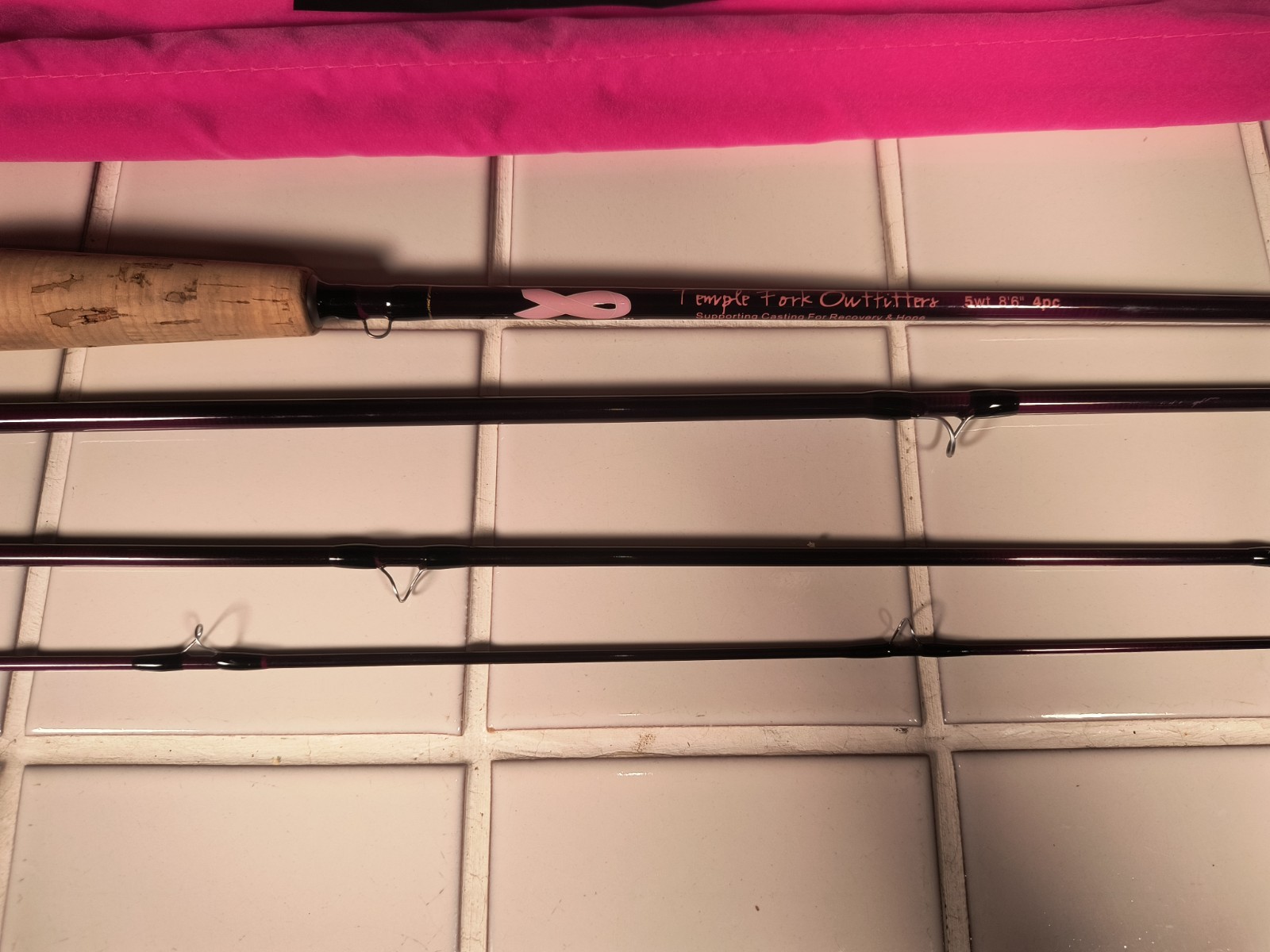 TEMPLE FORK OUTFITTERS FLY FISHING ROD SUPPORTING CASTING FOR HOPE 5WT 8’6″ 4 PC