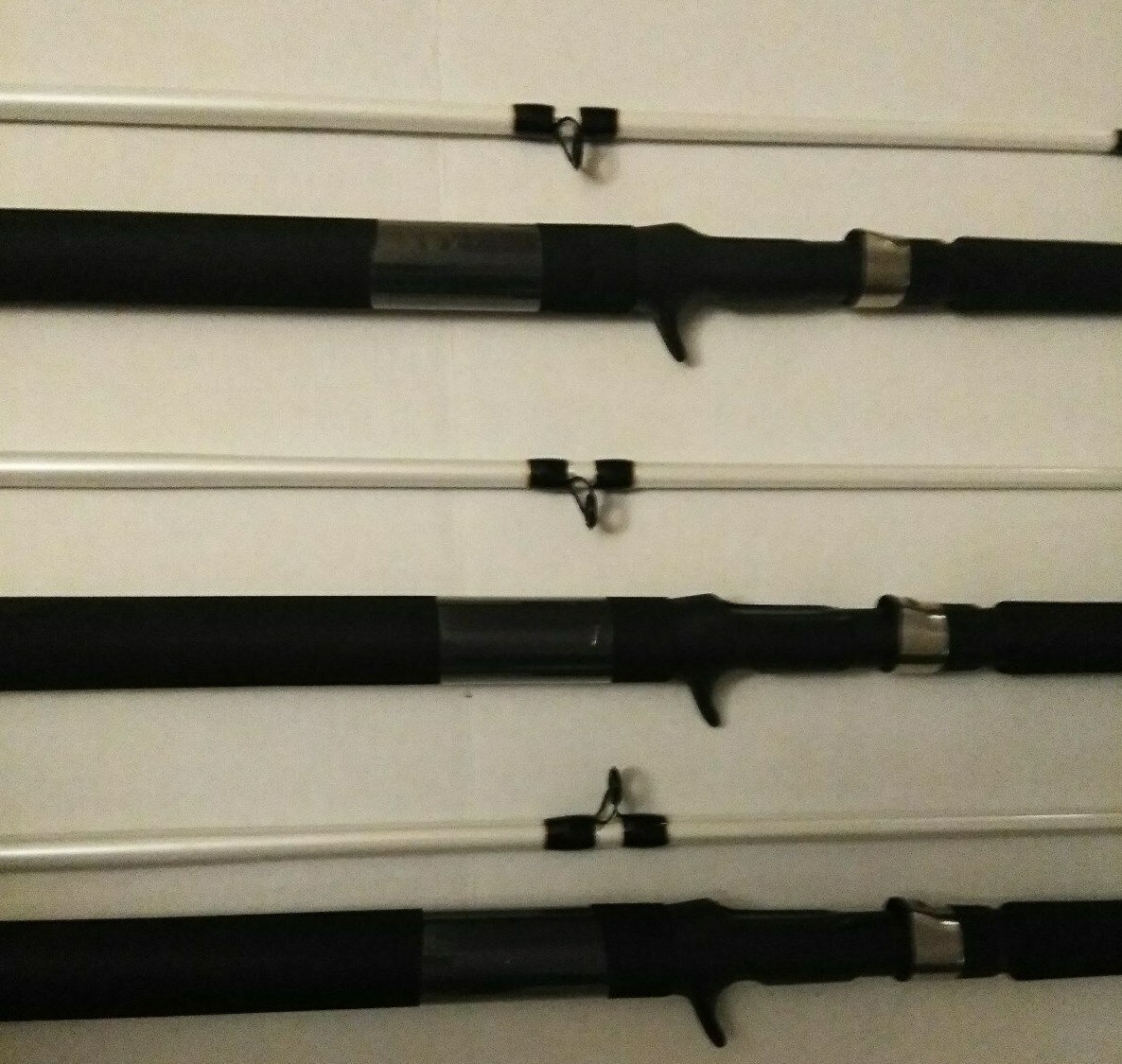 LOT 3 ZEBCO AUTHENTIC SERIES 6’6″ 2-PIECE MEDIUM HEAVY CASTING NEW RODS CATFISH!