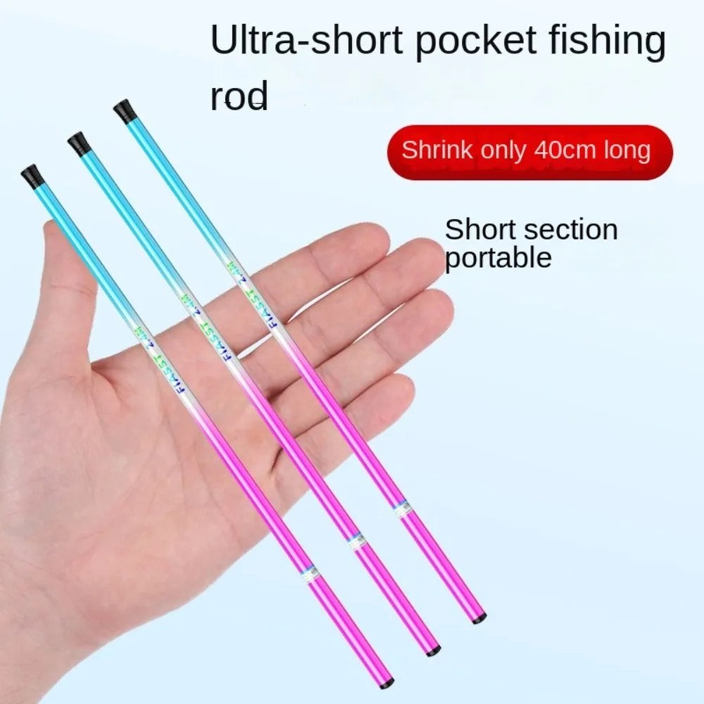 Portable 1 5 2 7m Fishing Rod with Carbon Fiber Construction and Storage
