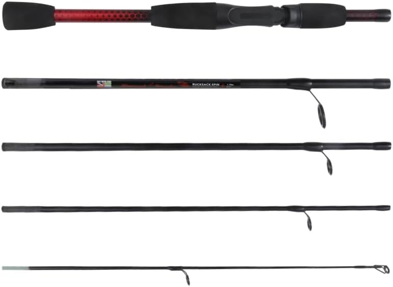 Rucksack Travel Fishing Spinning Rod 5’6′ 170cm. Compact Length 15.5’ 40 cm