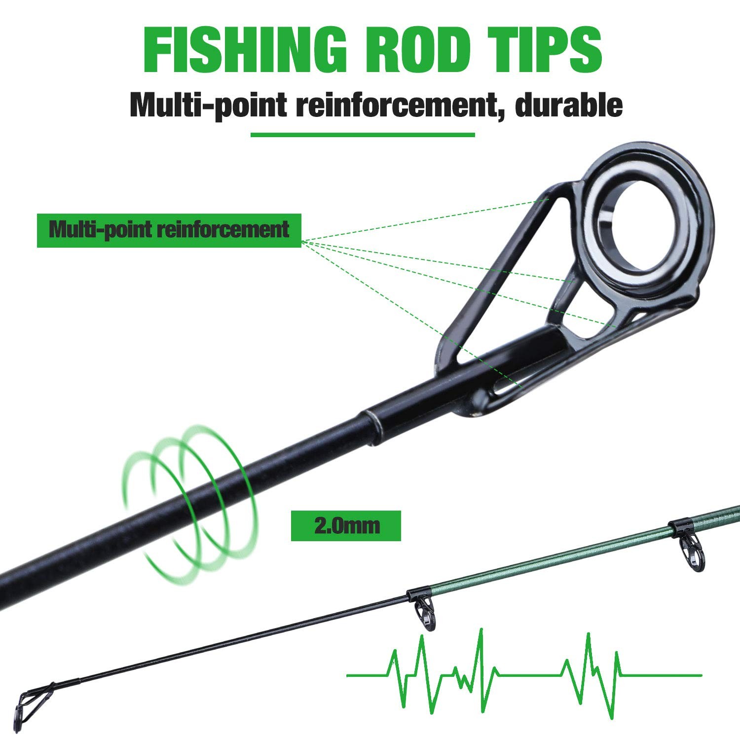 Telescopic Fishing Rod Carbon Fiber Travel Bass Trout Freshwater Saltwater 7.9ft